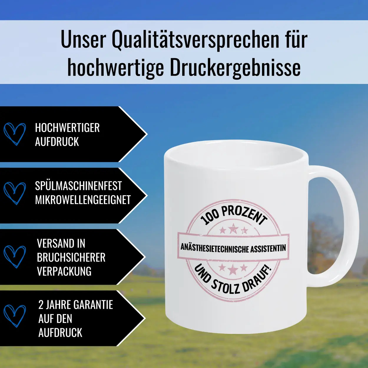 Anaesthesietechnische-Assistentin 100 Prozent Tasse - Druckerino