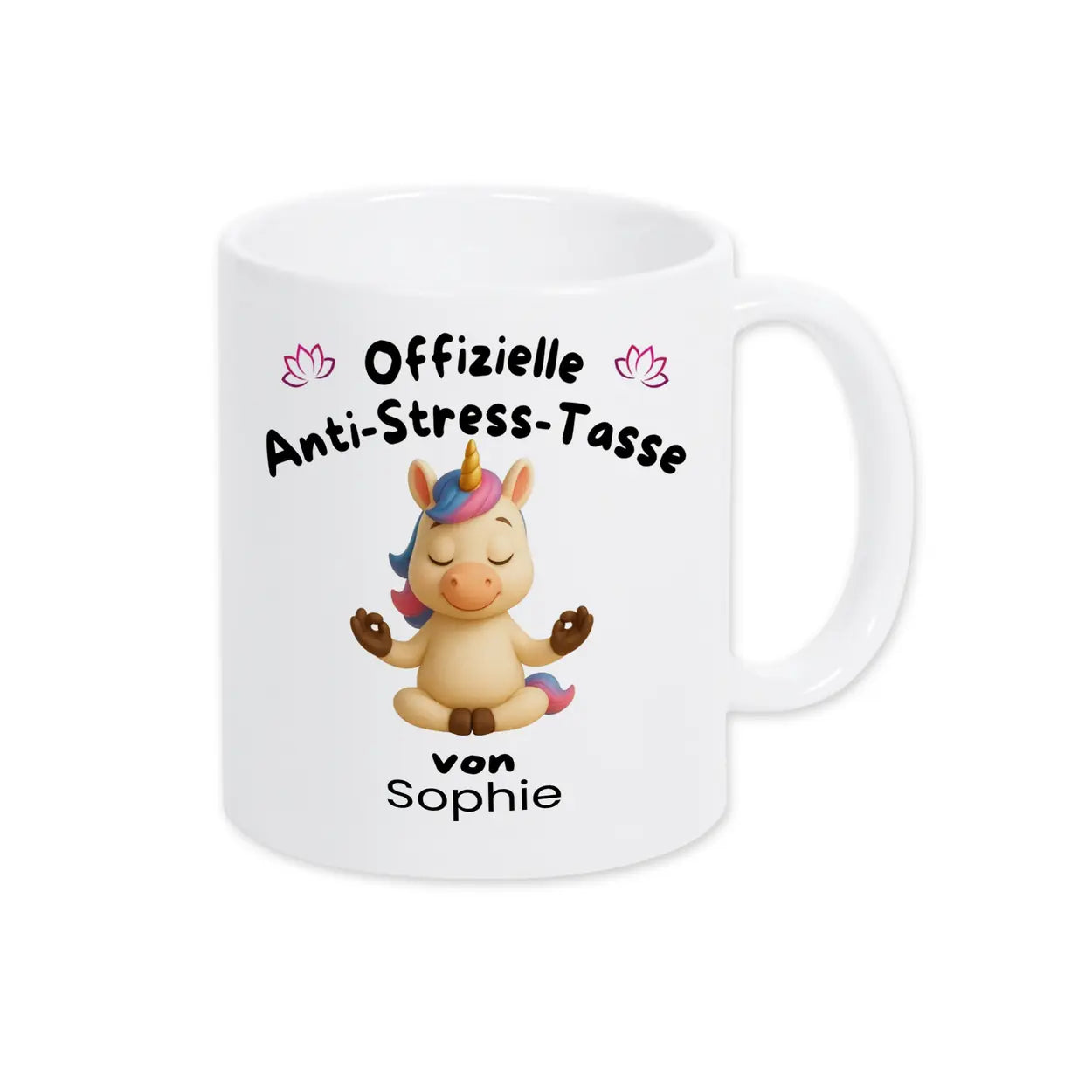 Anti Stress Tasse Yoga von Druckerino