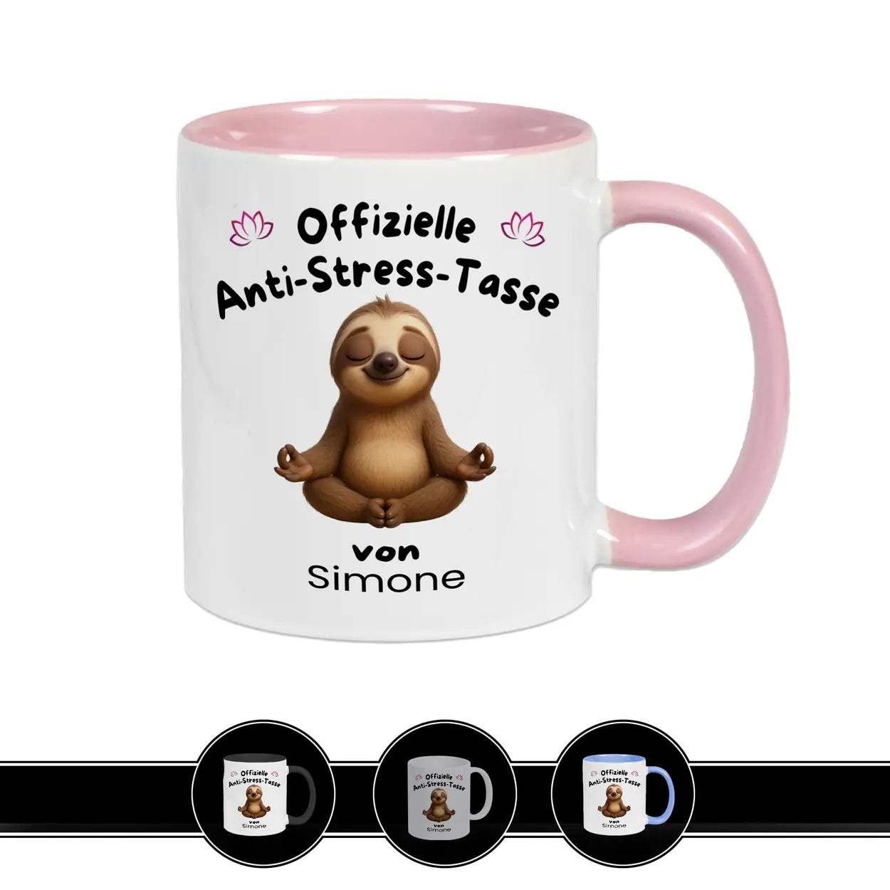 Anti Stress Tasse Yoga von Druckerino