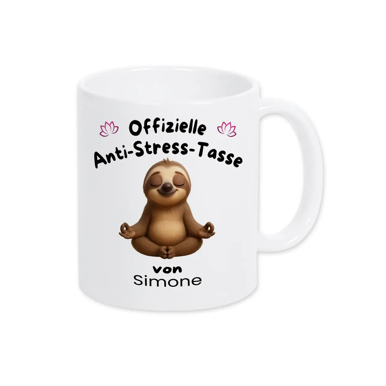 Anti Stress Tasse Yoga von Druckerino