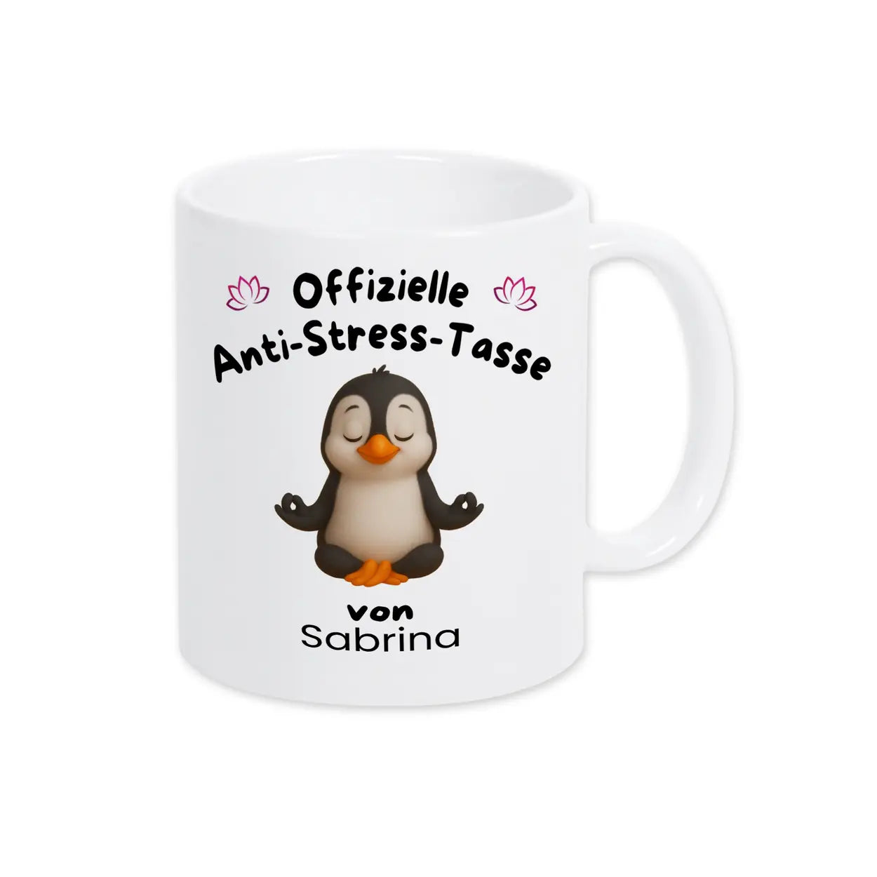 Anti Stress Tasse Yoga von Druckerino