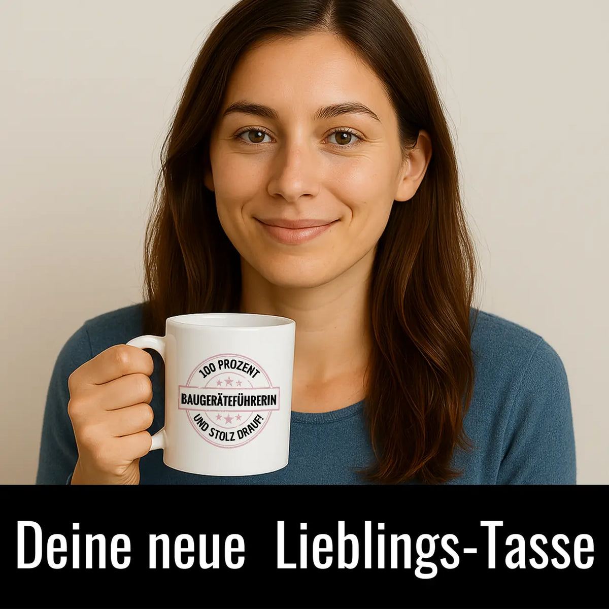 Baugeräteführerin 100 Prozent Tasse - Druckerino