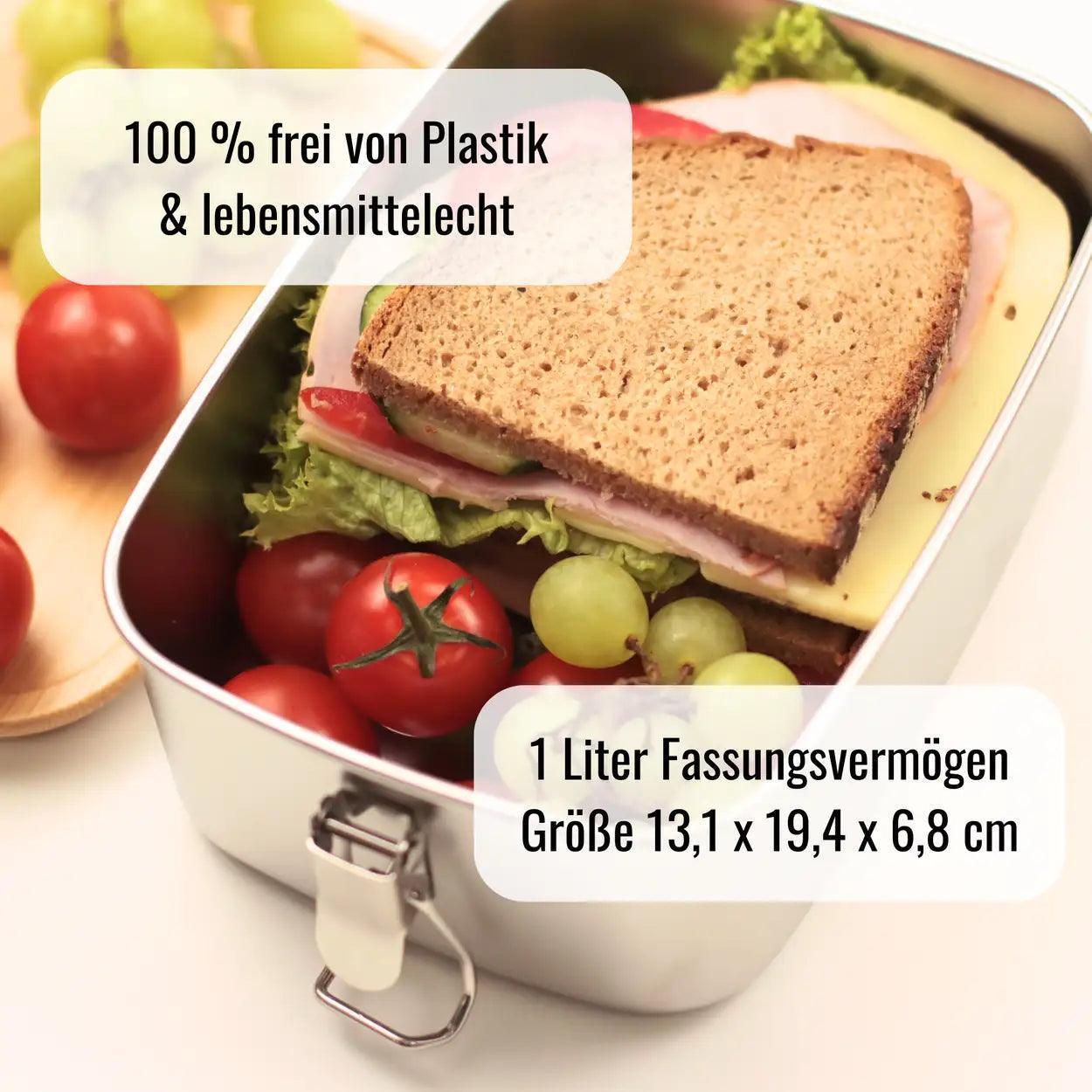 Brotdose Edelstahl | Einhorn | personalisiert - Druckerino
