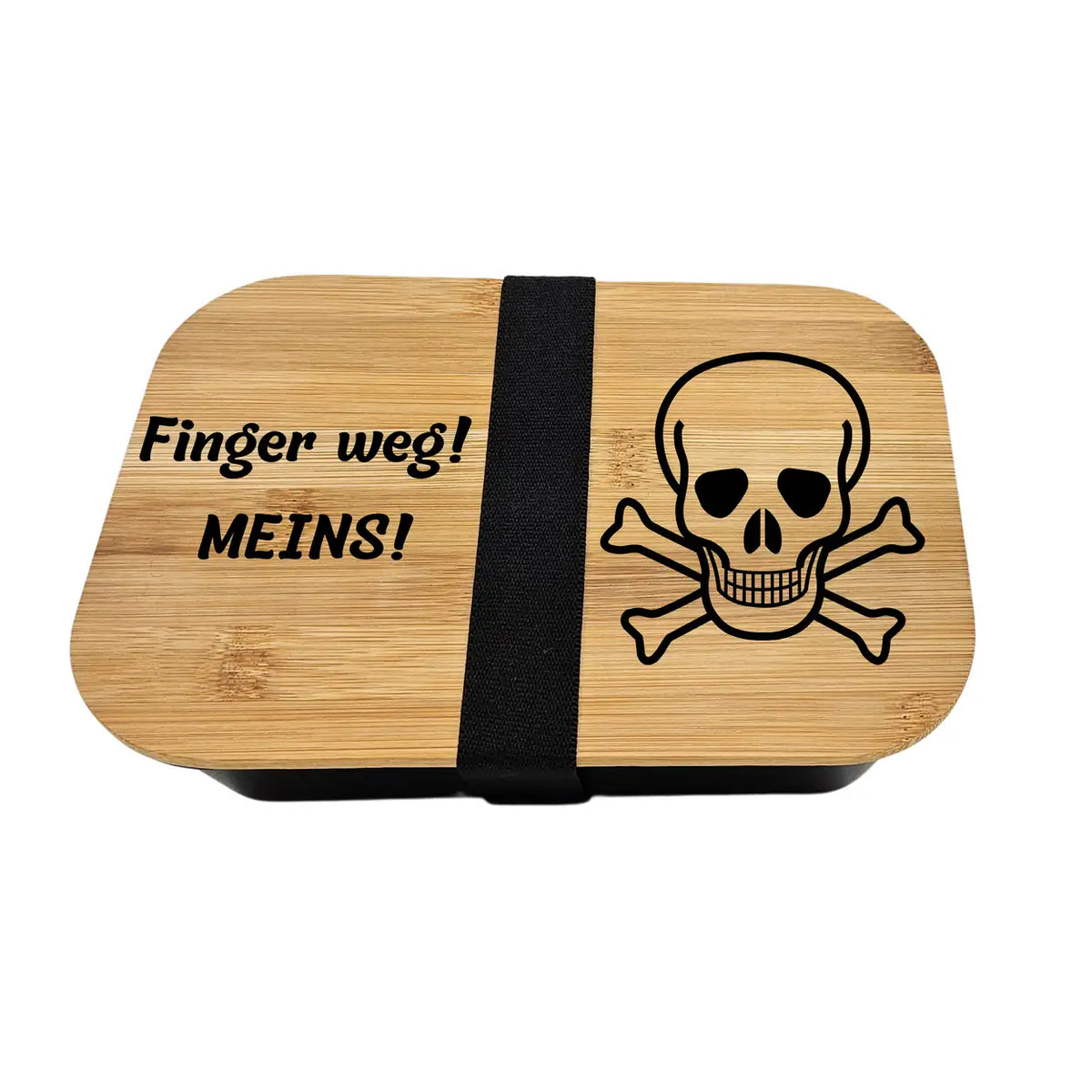 Brotdose Finger weg! Meins! Totenkopf - Druckerino