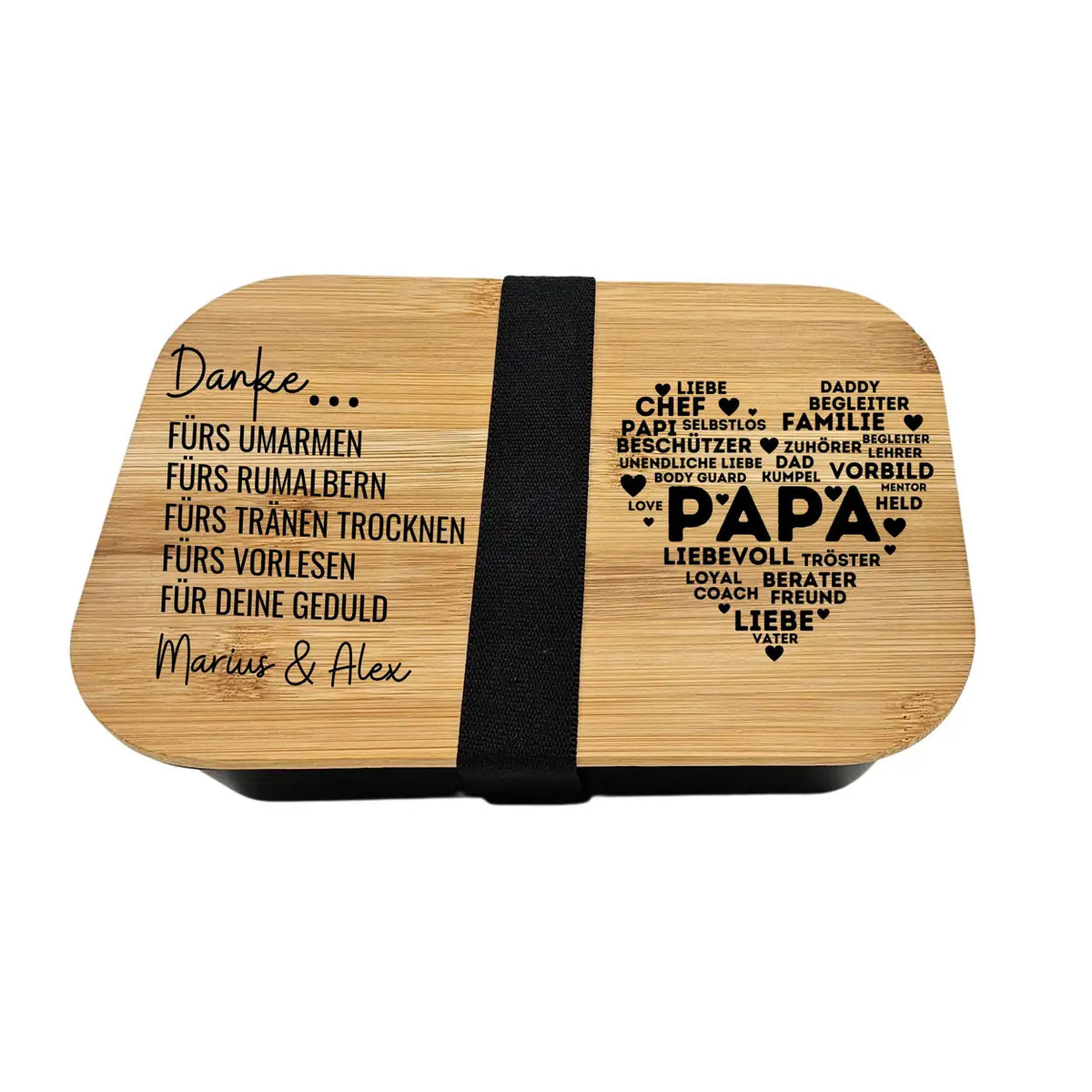 Brotdose personalisiert Papa Danke - Druckerino