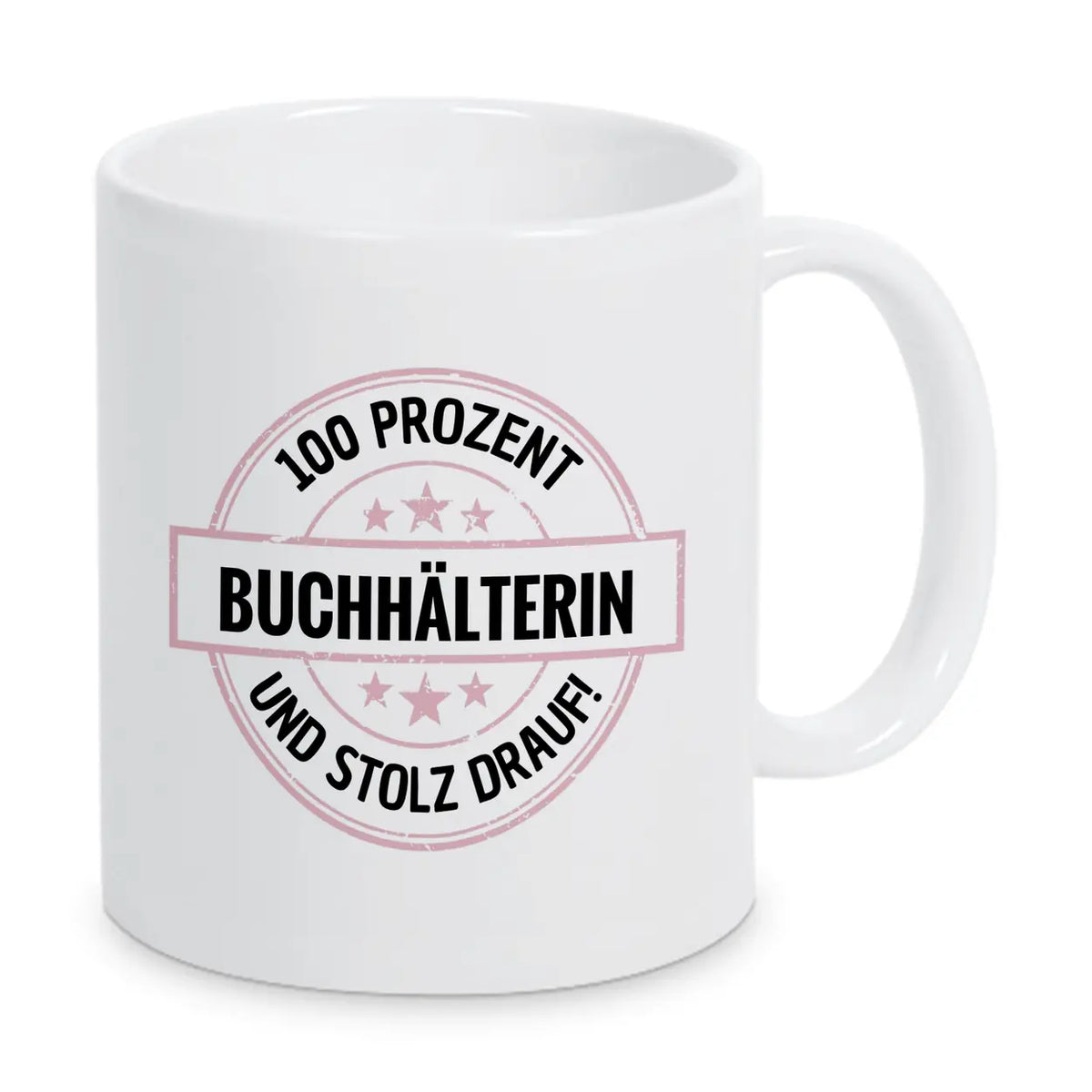 Buchhälterin 100 Prozent Tasse - Druckerino
