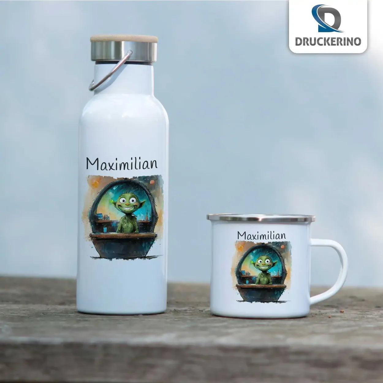 Emaille Tasse Abenteuersegler - Druckerino