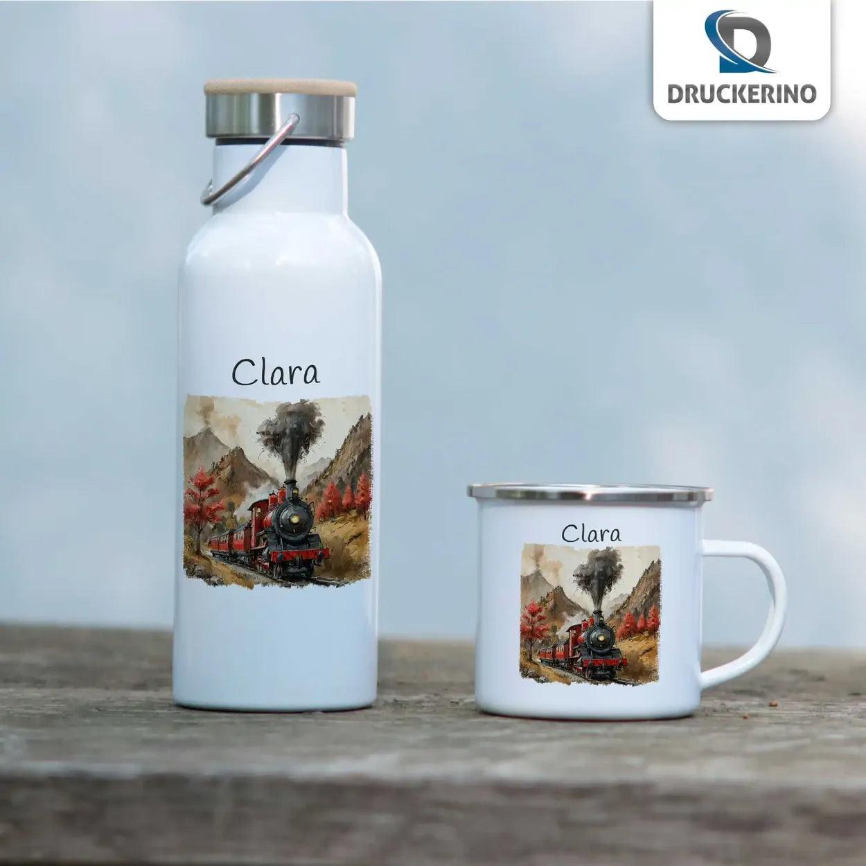 Emaille Tasse Abenteuerzug - Druckerino