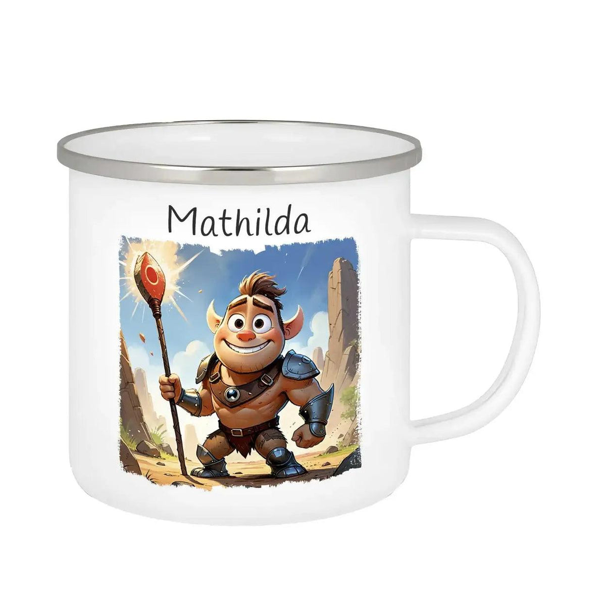 Emaille Tasse Abenteurer - Druckerino