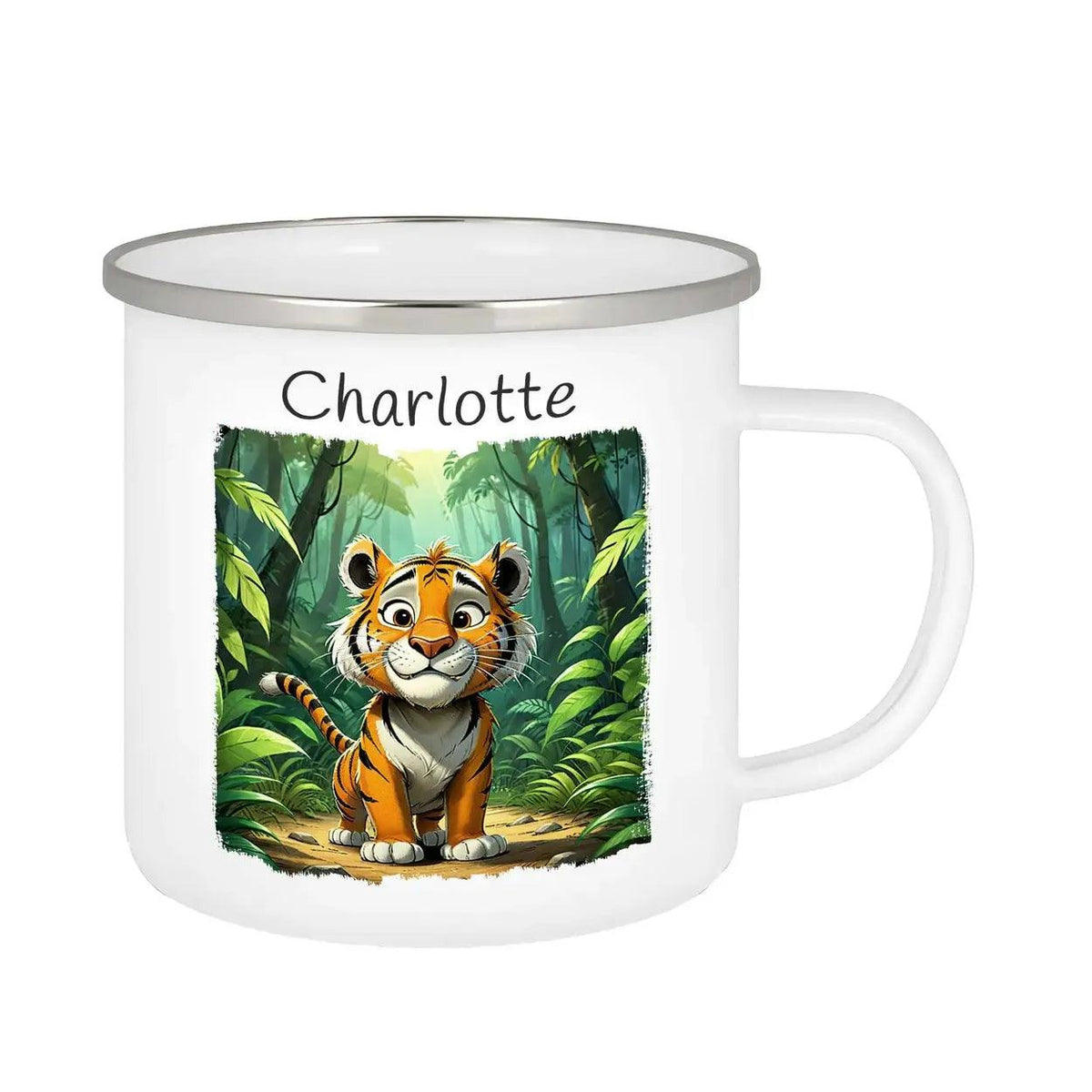 Emaille Tasse Der Freche Dschungelkönig - Druckerino