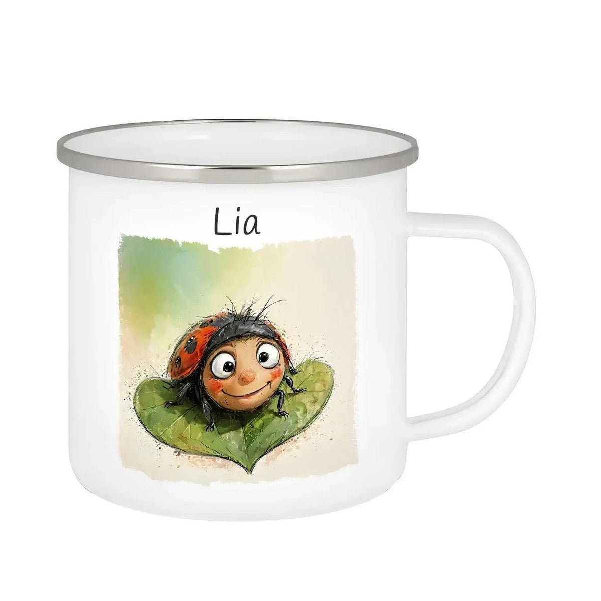 Emaille Tasse Glückskäfer - Druckerino