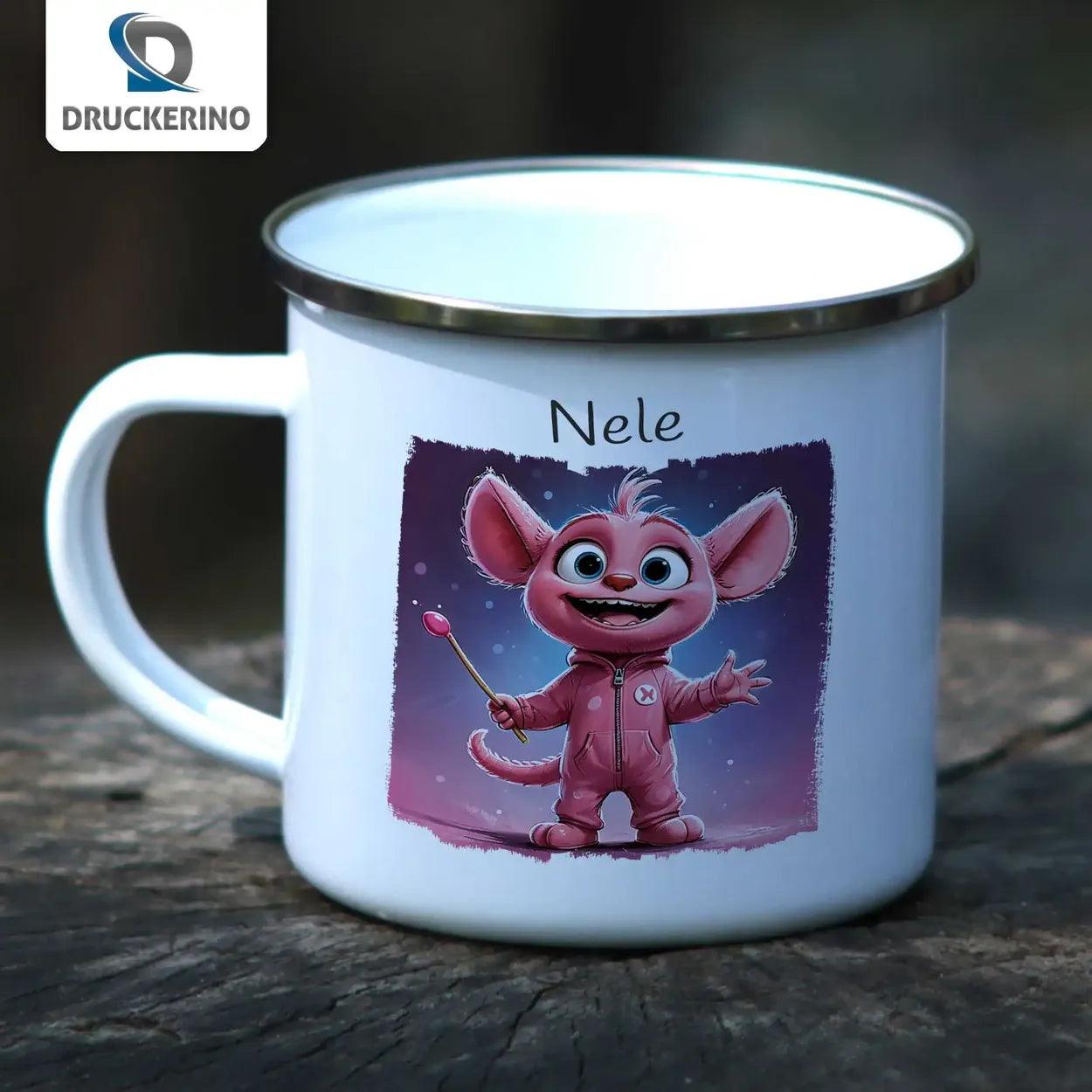 Emaille Tasse Magisches Märchenwesen - Druckerino