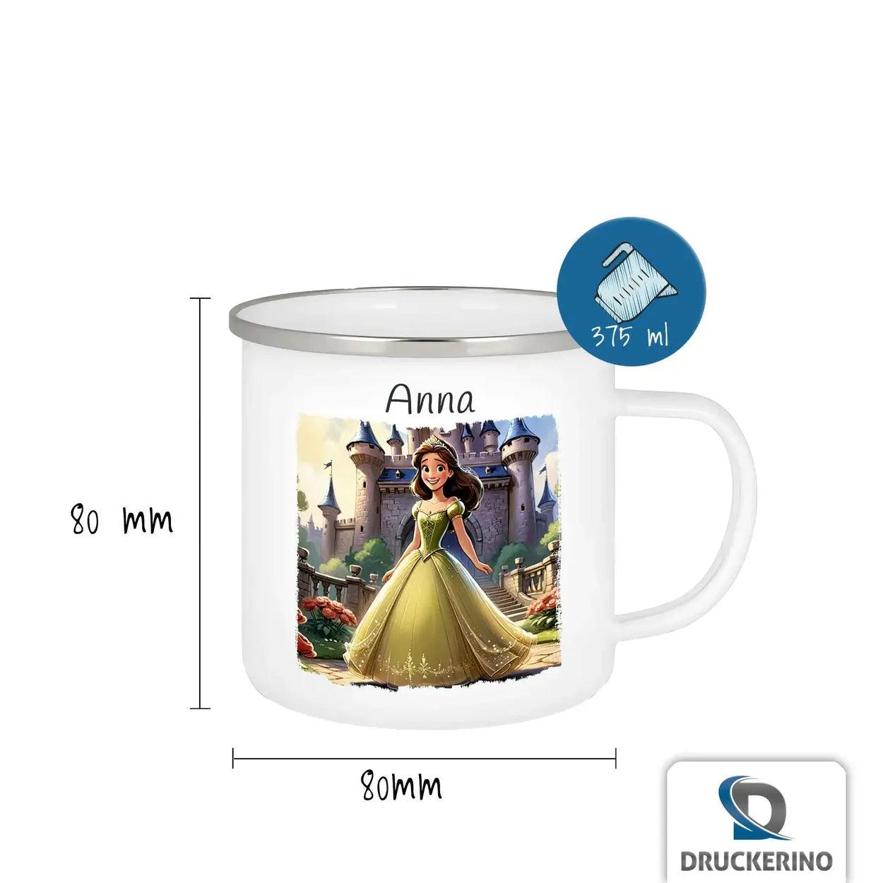 Emaille Tasse Märchenzauber - Druckerino