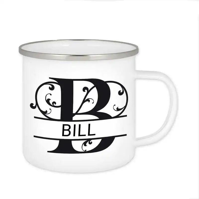 Emaille Tasse mit Namen | Motiv 1 | Bill - Druckerino
