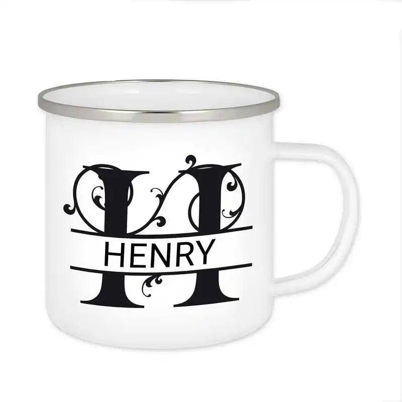 Emaille Tasse mit Namen | Motiv 1 | Henry - Druckerino