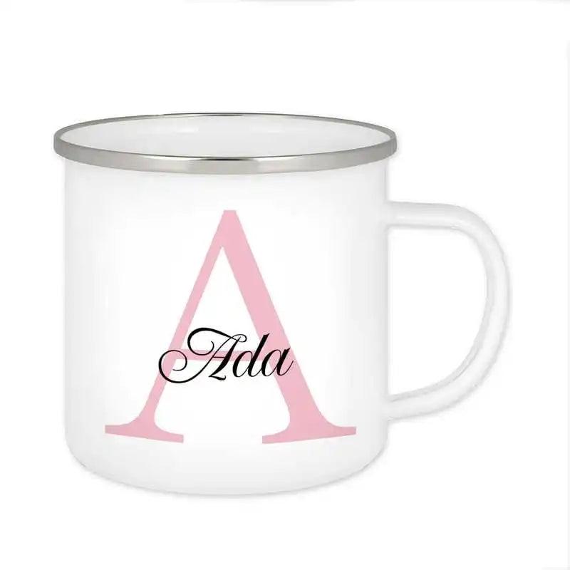 Emaille Tasse mit Namen | Motiv 3 | Ada - Druckerino