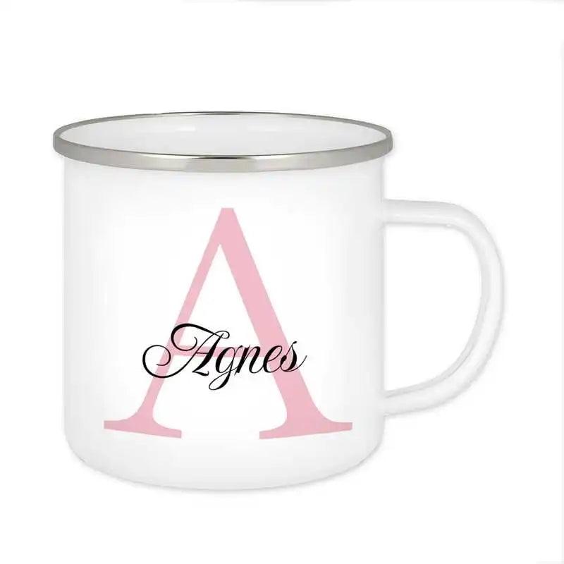 Emaille Tasse mit Namen | Motiv 3 | Agnes - Druckerino