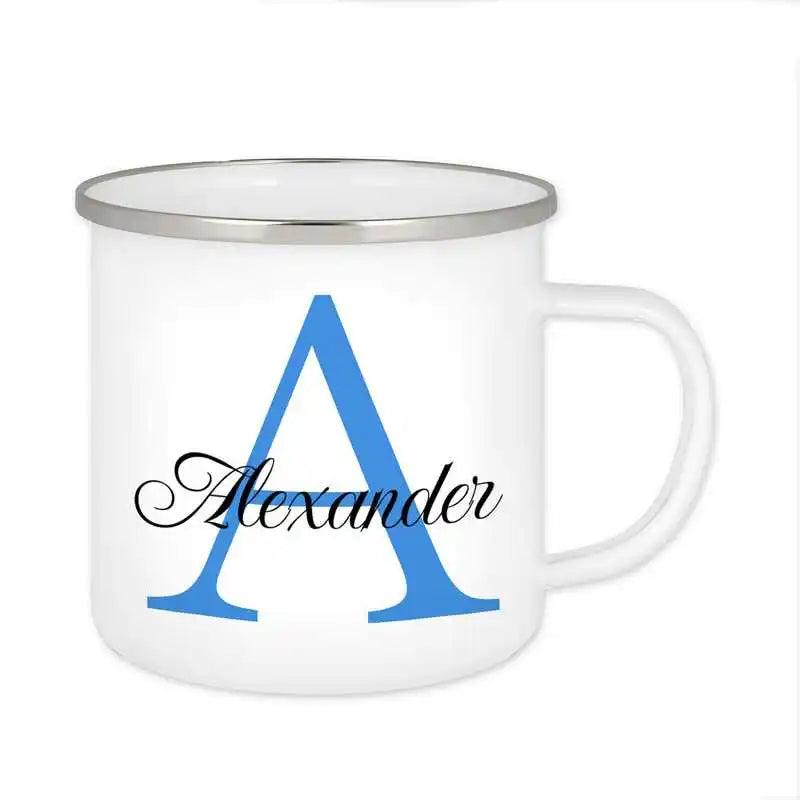 Emaille Tasse mit Namen | Motiv 3 | Alexander - Druckerino