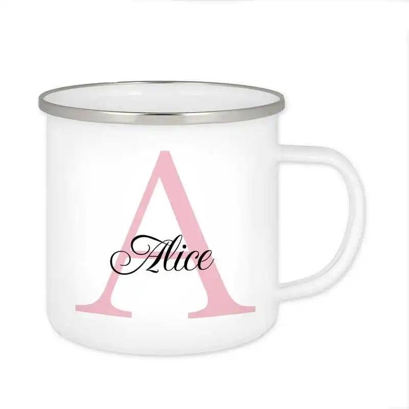 Emaille Tasse mit Namen | Motiv 3 | Alice - Druckerino