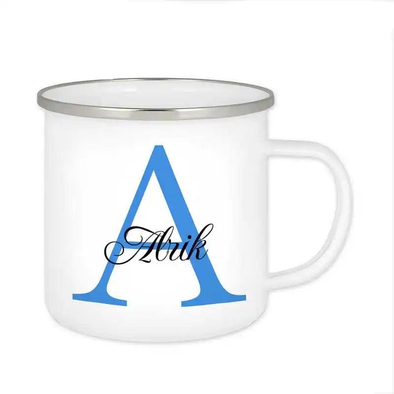 Emaille Tasse mit Namen | Motiv 3 | Alrik - Druckerino