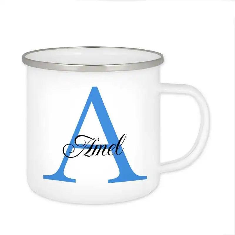 Emaille Tasse mit Namen | Motiv 3 | Amel - Druckerino