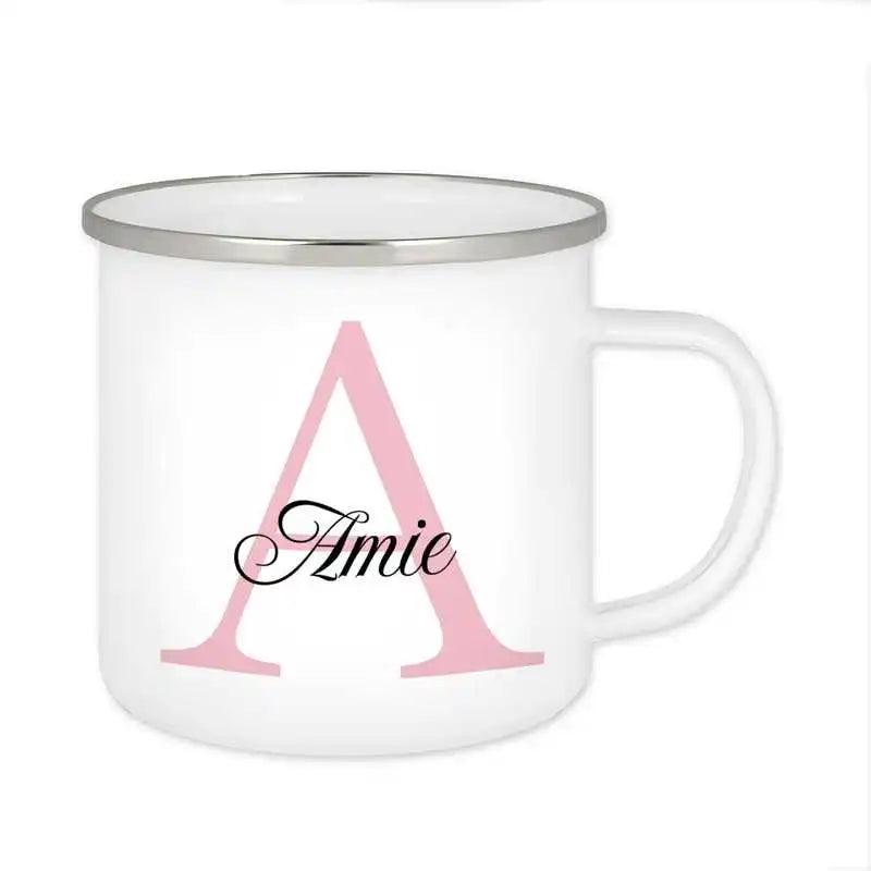Emaille Tasse mit Namen | Motiv 3 | Amie - Druckerino