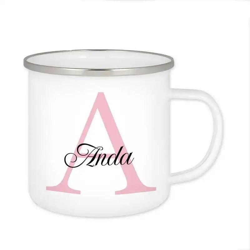 Emaille Tasse mit Namen | Motiv 3 | Anda - Druckerino