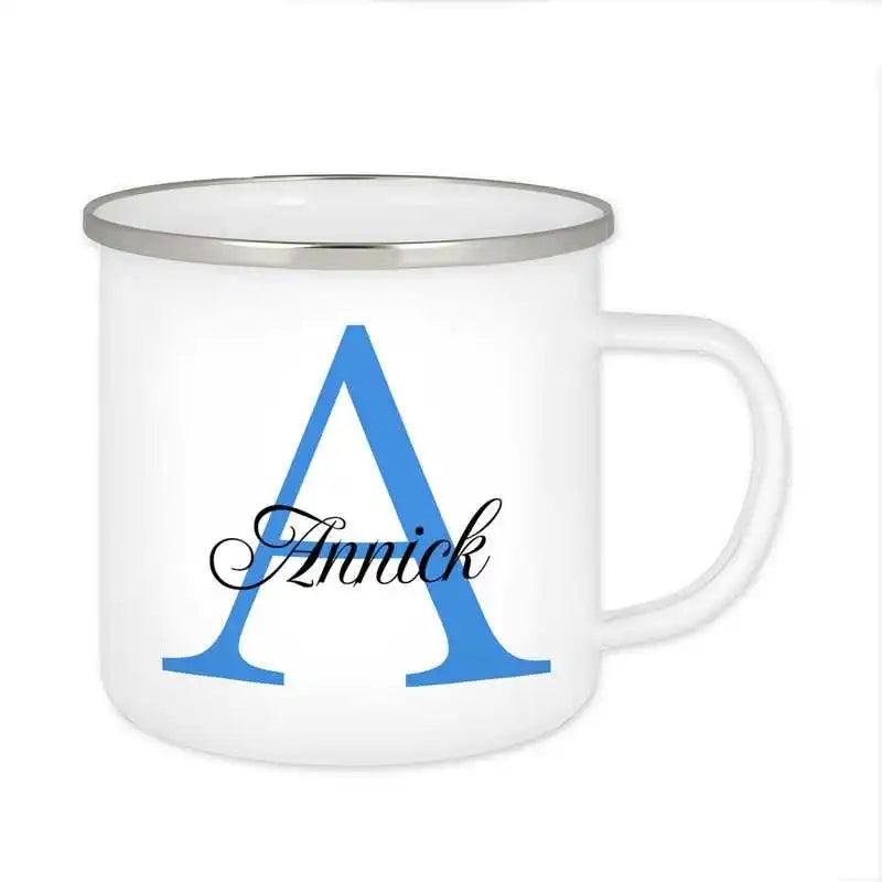 Emaille Tasse mit Namen | Motiv 3 | Annick - Druckerino