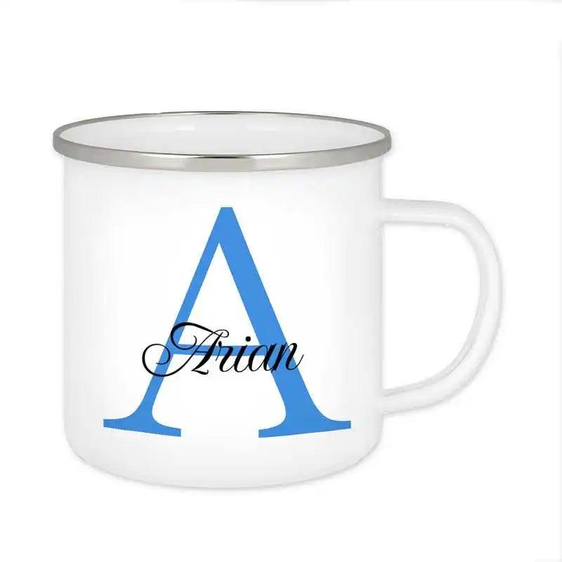 Emaille Tasse mit Namen | Motiv 3 | Arian - Druckerino