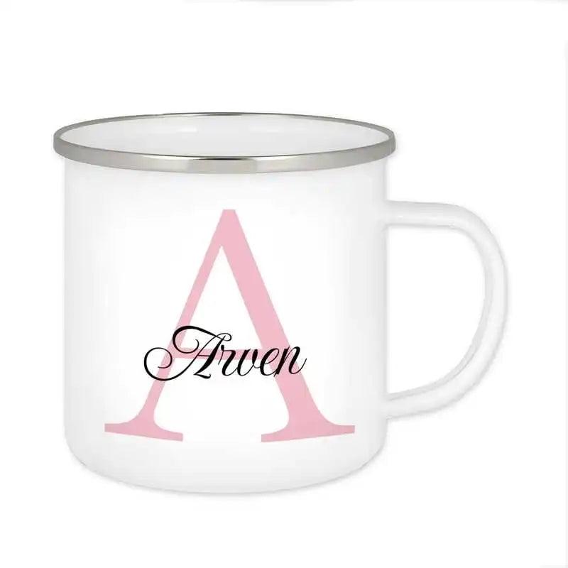Emaille Tasse mit Namen | Motiv 3 | Arven - Druckerino