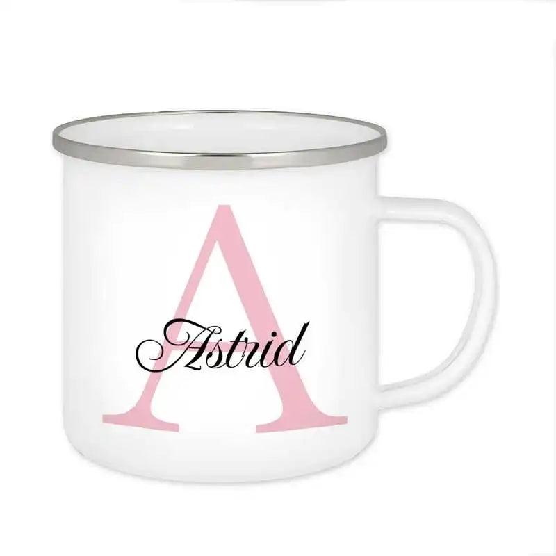 Emaille Tasse mit Namen | Motiv 3 | Astrid - Druckerino