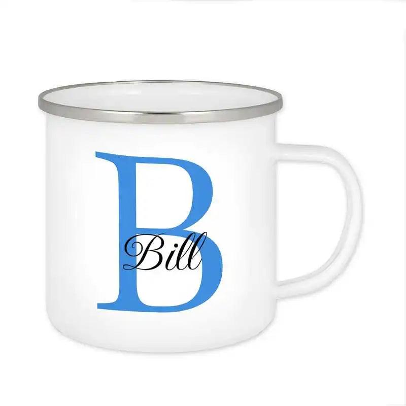 Emaille Tasse mit Namen | Motiv 3 | Bill - Druckerino