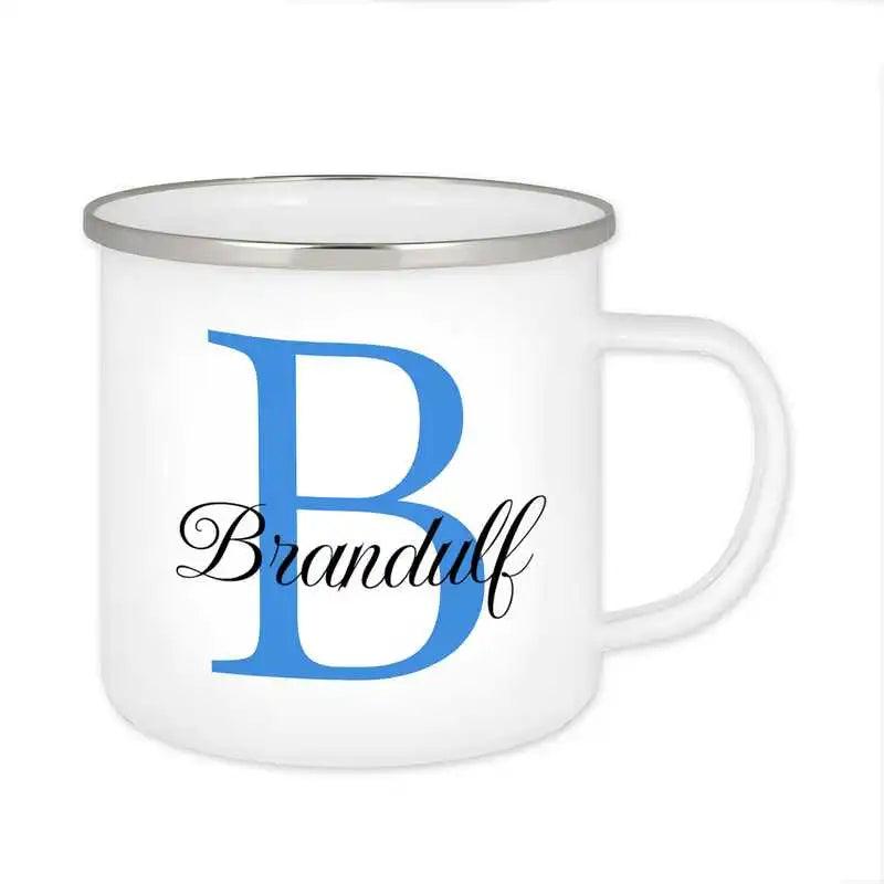 Emaille Tasse mit Namen | Motiv 3 | Brandulf - Druckerino