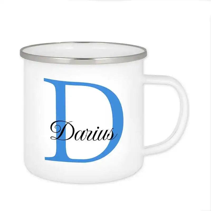 Emaille Tasse mit Namen | Motiv 3 | Darius - Druckerino