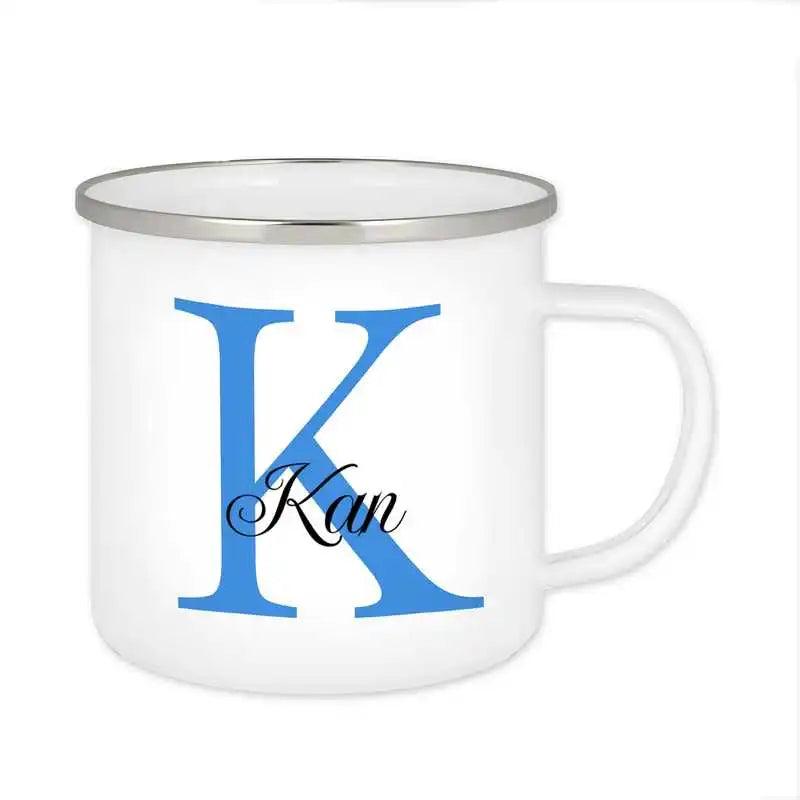 Emaille Tasse mit Namen | Motiv 3 | Kan - Druckerino