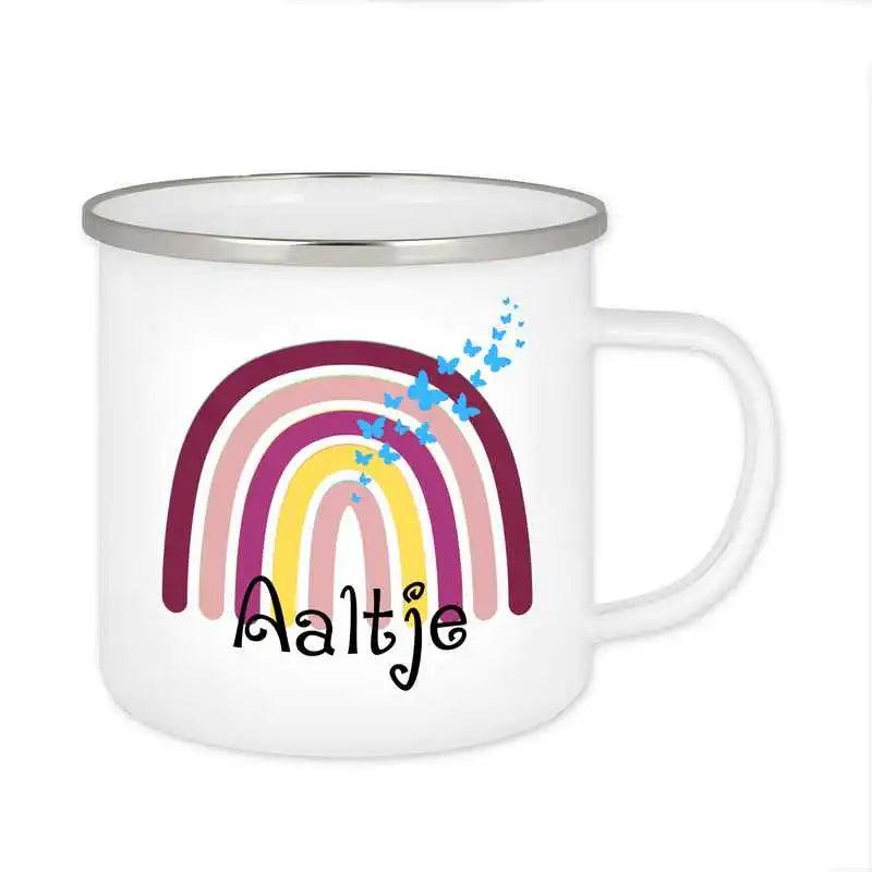 Emaille Tasse mit Namen | Motiv 4 | Aaltje - Druckerino