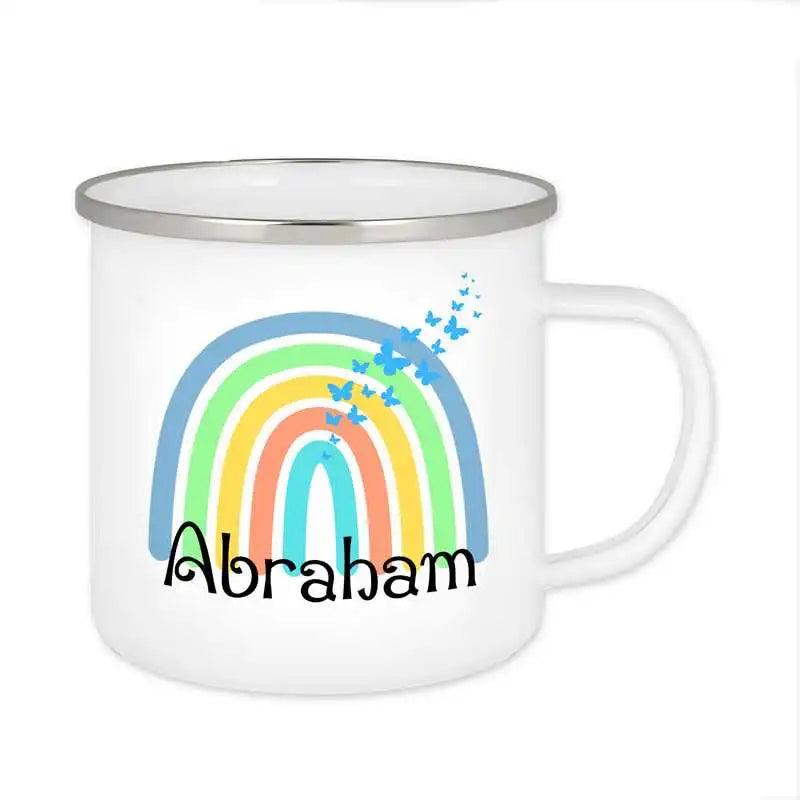 Emaille Tasse mit Namen | Motiv 4 | Abraham - Druckerino