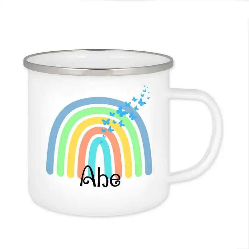 Emaille Tasse mit Namen | Motiv 4 | Ahe - Druckerino