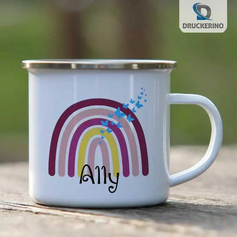 Emaille Tasse mit Namen | Motiv 4 | Ally - Druckerino