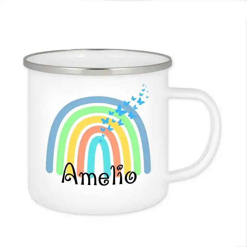 Emaille Tasse mit Namen | Motiv 4 | Amelio - Druckerino