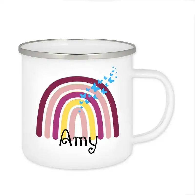 Emaille Tasse mit Namen | Motiv 4 | Amy - Druckerino