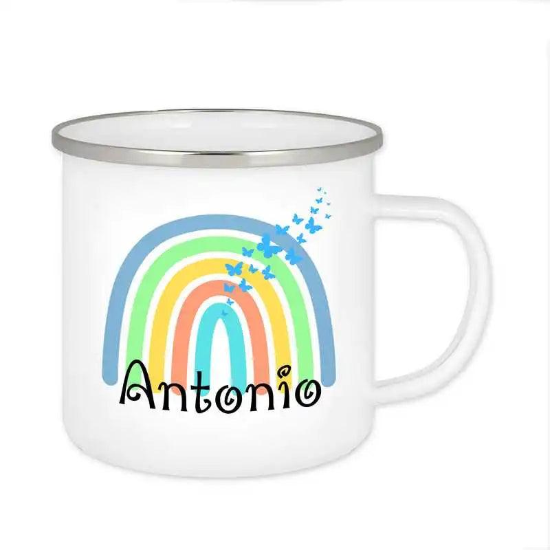 Emaille Tasse mit Namen | Motiv 4 | Antonio - Druckerino
