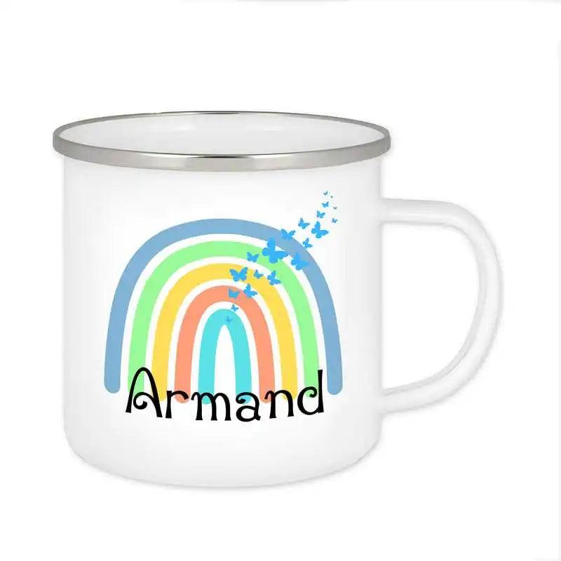 Emaille Tasse mit Namen | Motiv 4 | Armand - Druckerino