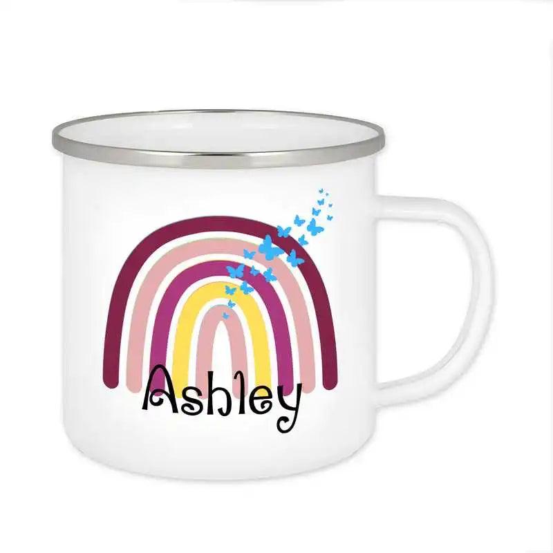 Emaille Tasse mit Namen | Motiv 4 | Ashley - Druckerino