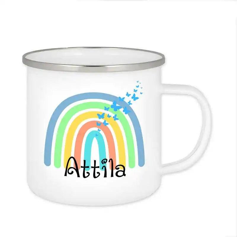 Emaille Tasse mit Namen | Motiv 4 | Attila - Druckerino