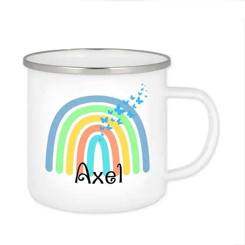 Emaille Tasse mit Namen | Motiv 4 | Axel - Druckerino