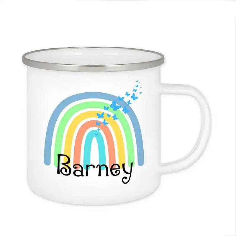 Emaille Tasse mit Namen | Motiv 4 | Barney - Druckerino