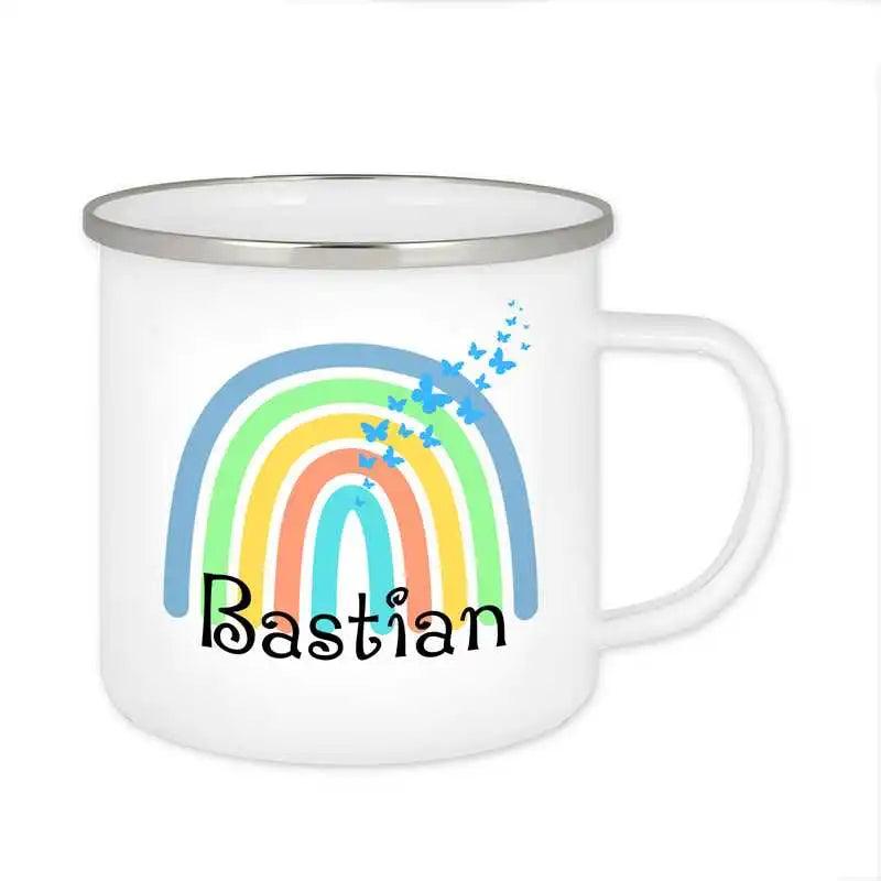 Emaille Tasse mit Namen | Motiv 4 | Bastian - Druckerino