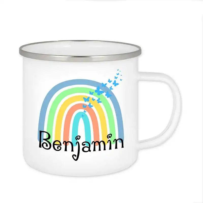 Emaille Tasse mit Namen | Motiv 4 | Benjamin - Druckerino