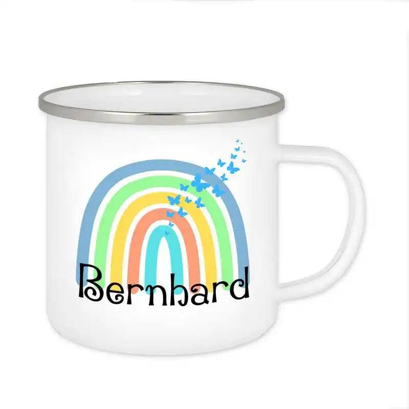 Emaille Tasse mit Namen | Motiv 4 | Bernhard - Druckerino